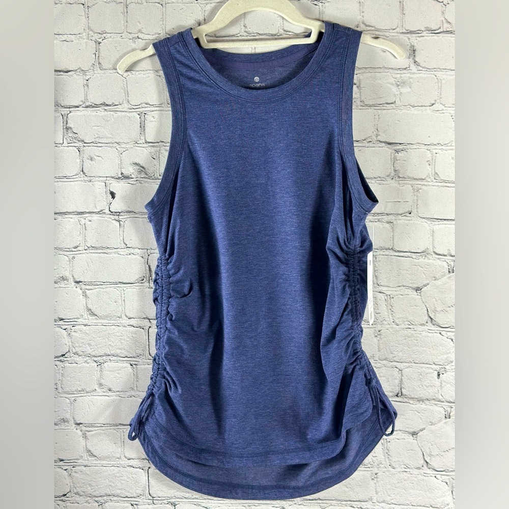 Apana Ruched Tank Top, Inkwell, Size Small - Picture 3 of 10